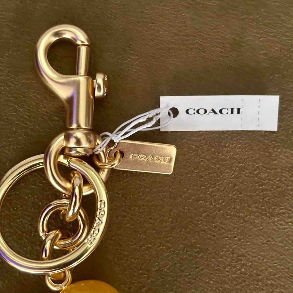 ***SOLD*** Coach Snail Keychain Bag Charm | Gold Hardware | NWT - Picture 8 of 11